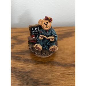 Boyds Bear Miss Bearysmart (Teachers Count) Candle Topper - 2004